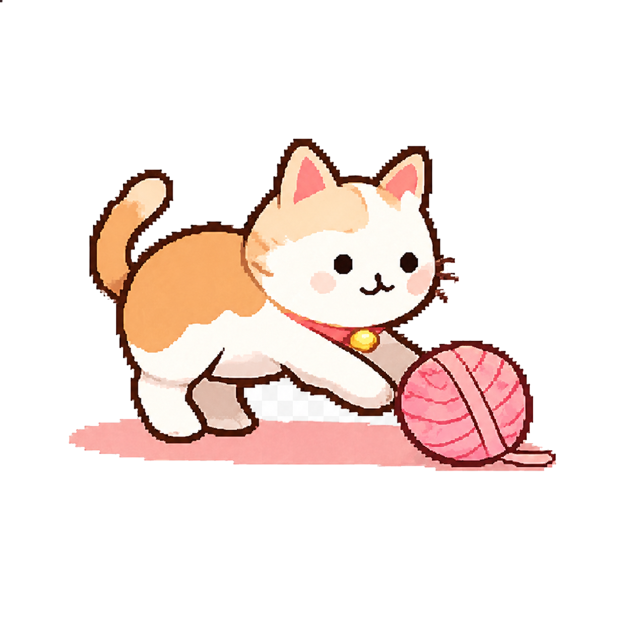 玩毛线球的猫咪